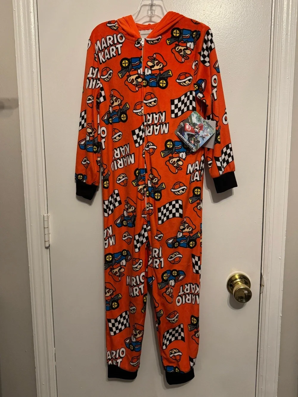 Super Mario Boys Hooded suit pajamas Size XS 4/5